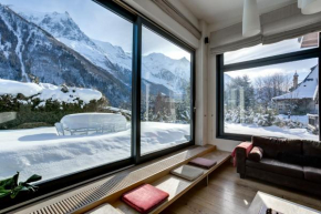 Chalet Safari. Face au Mont-Blanc.